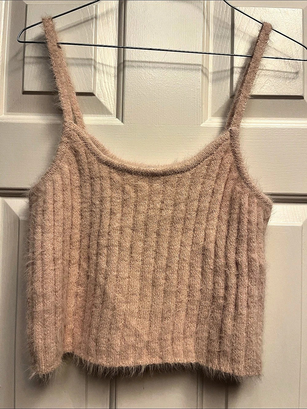 Arizona Jean Co. Fuzzy Knit Pink Camisole XL